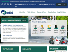 Tablet Screenshot of mercedthebus.com